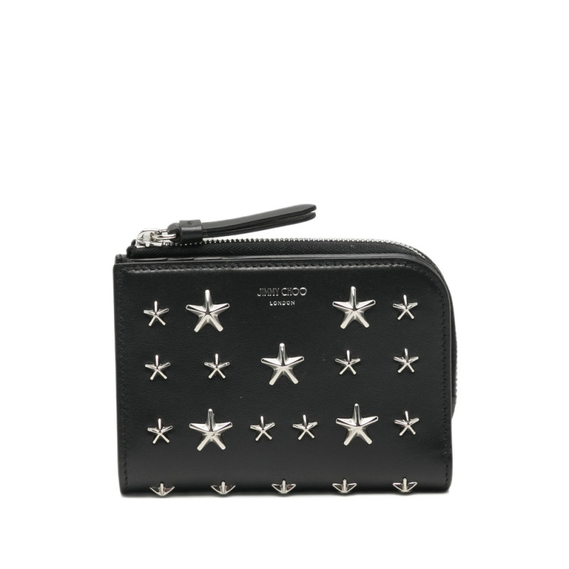 Jimmy Choo Star-studded Leather Wallet