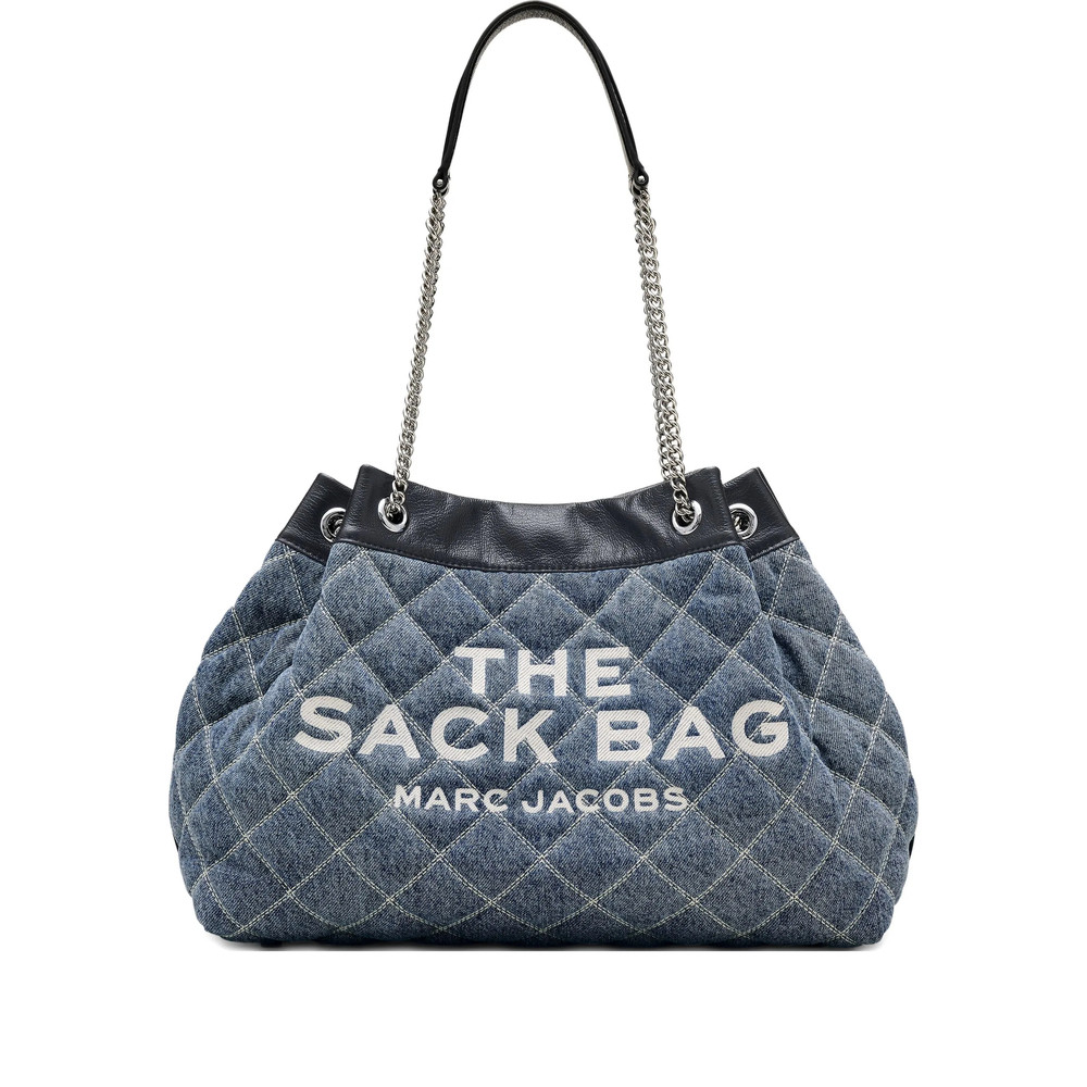 Marc Jacobs The Quilted Denim Large Chain Sack Bag