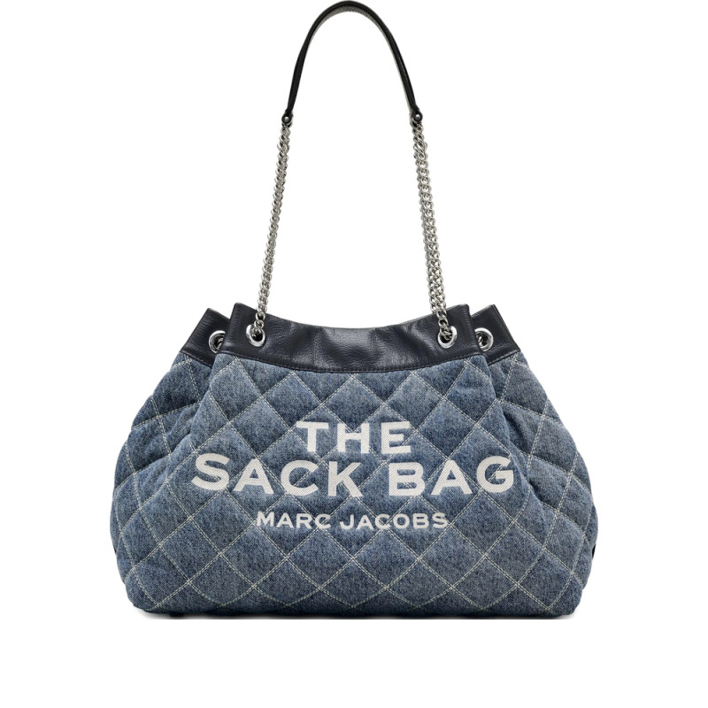 Marc Jacobs The Quilted Denim Large Chain Sack Bag