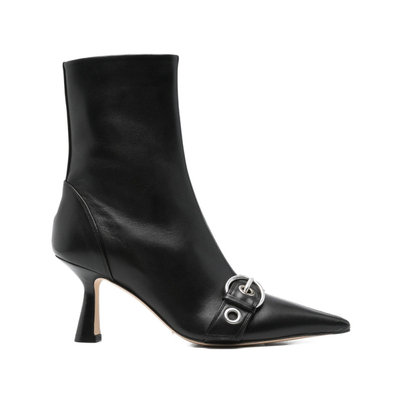 Aeyde 80mm Buckle-detail Pointed-toe Boots