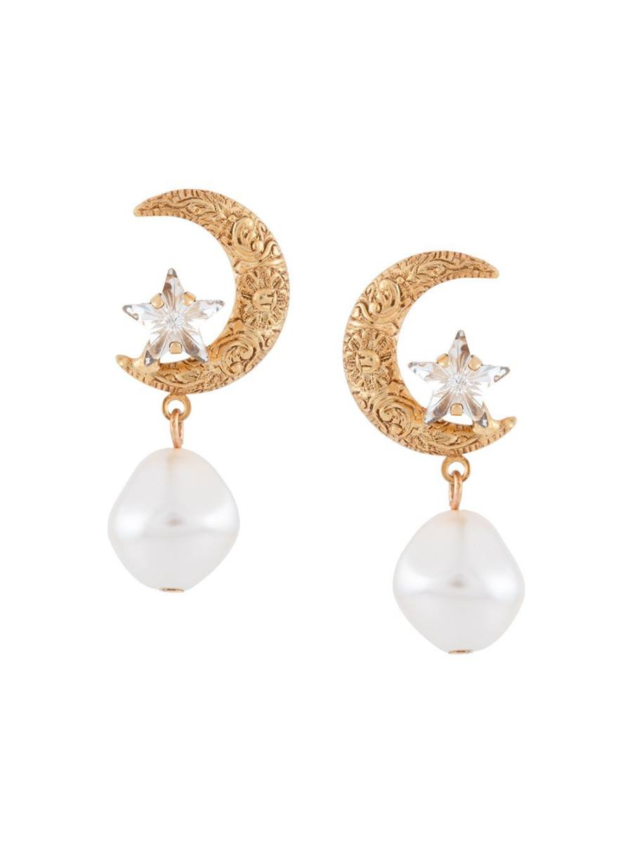 Lune pearl earrings