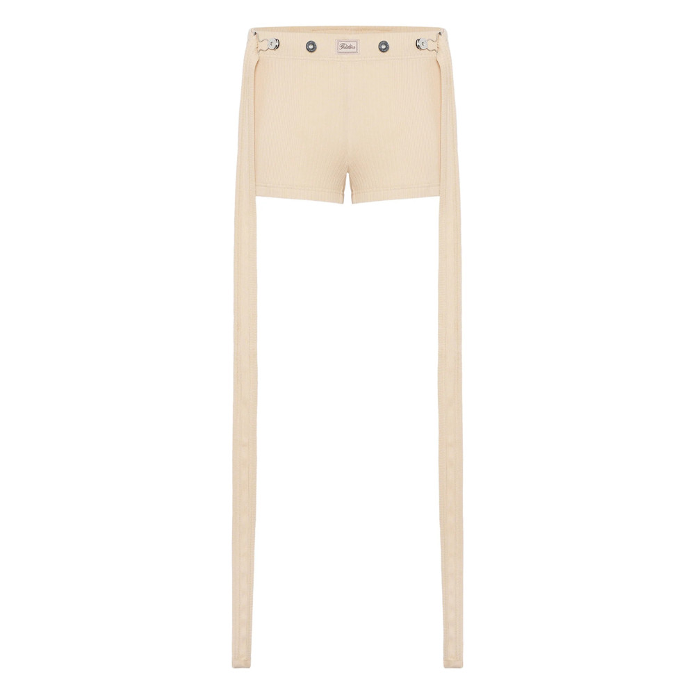 Jean Paul Gaultier Ribbed Patch-detail Shorts