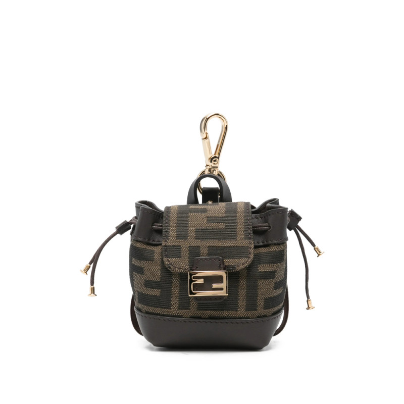 Fendi Nano Backpack Patterned Charm