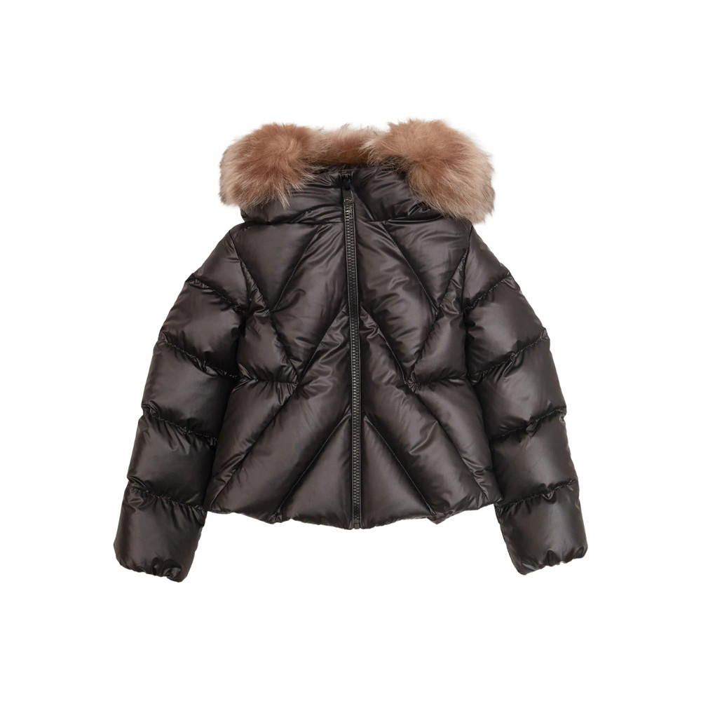 Moncler Quilted Fur-trimmed Jacket