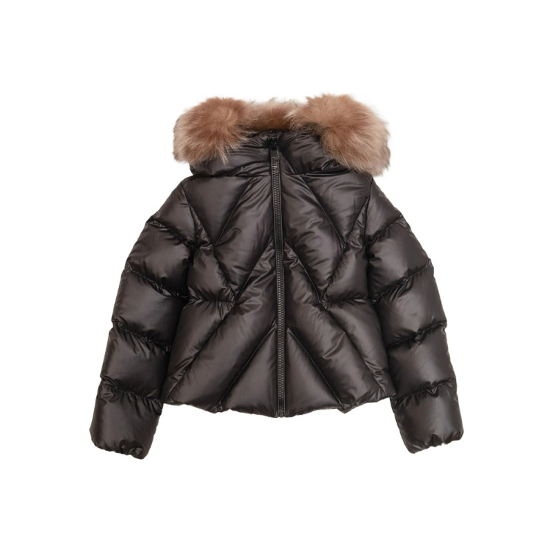 Moncler Quilted Fur-trimmed Jacket