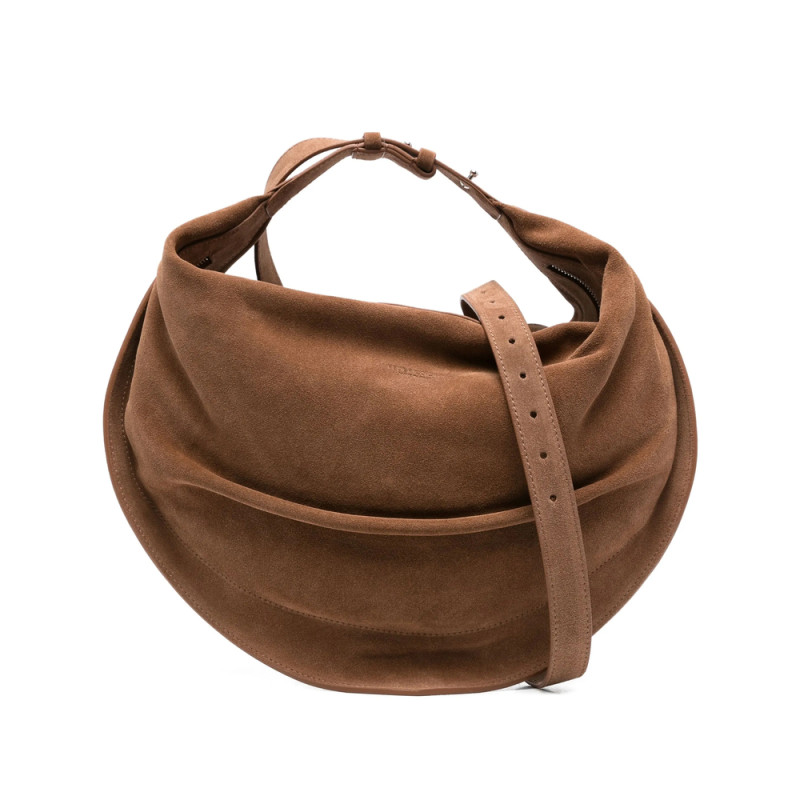 Federico Cina Tortellino Suede Tote Bag