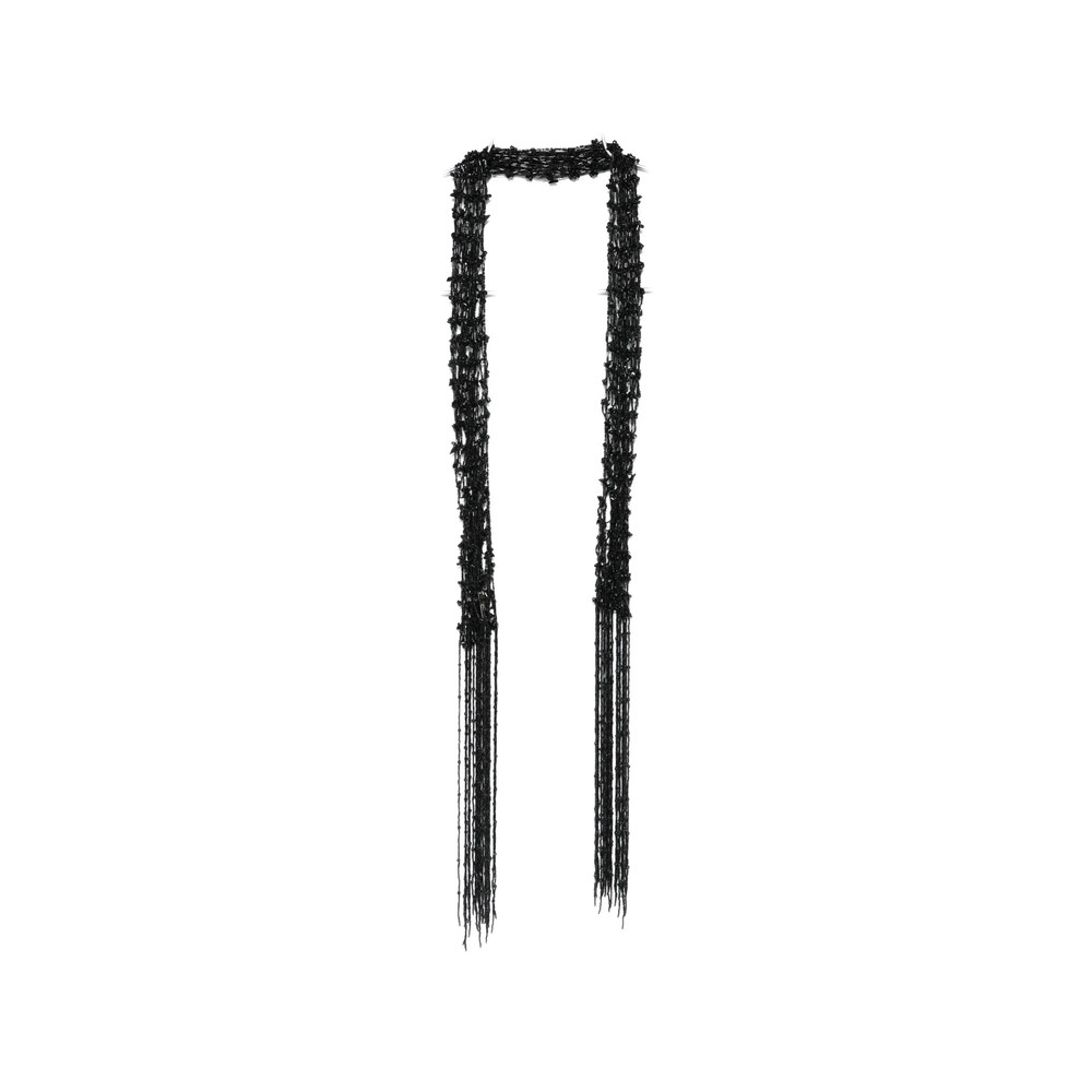 Dries Van Noten Beaded Fringed Scarf