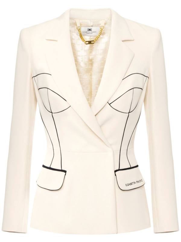 contrasting piping jacket