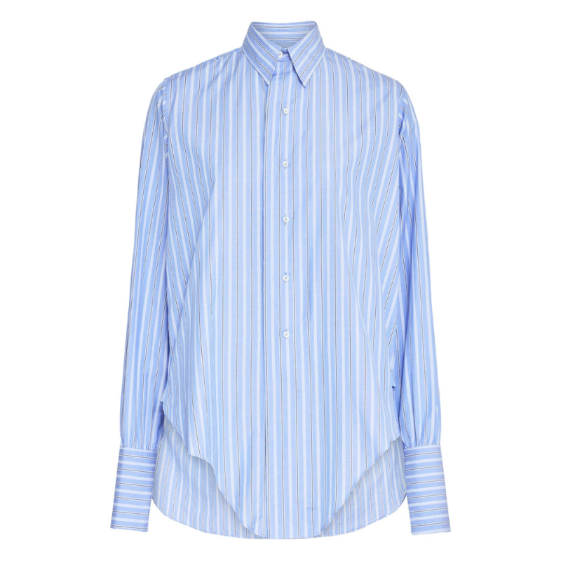 Maison Margiela Striped Long-sleeved Shirt