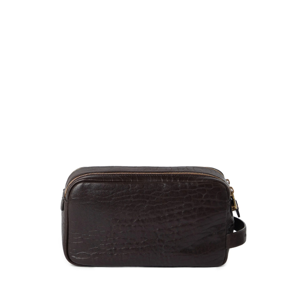 Brunello Cucinelli Leather Wash Bag