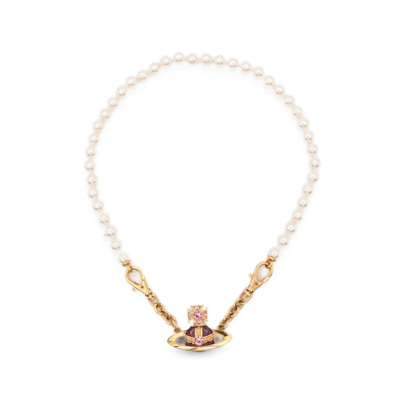 Vivienne Westwood Orb-pendant Faux-pearl Necklace