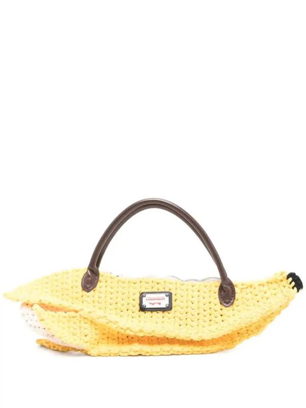 banana-shaped tote bag