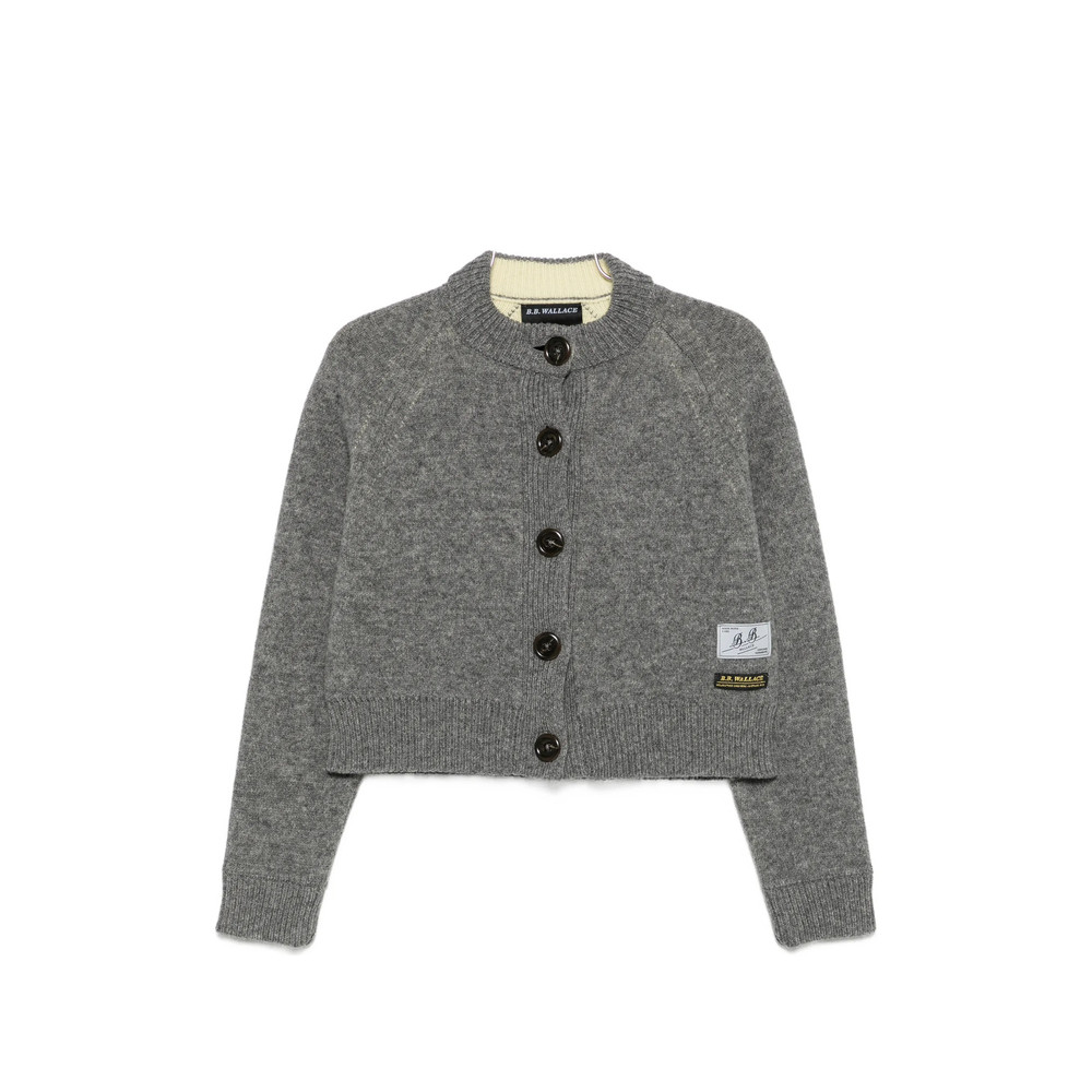 B. b. Wallace Sherman Button-up Cropped Cardigan