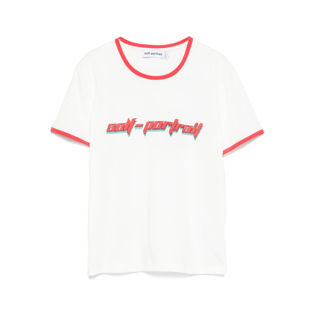 Self Portrait Logo-print T-shirt