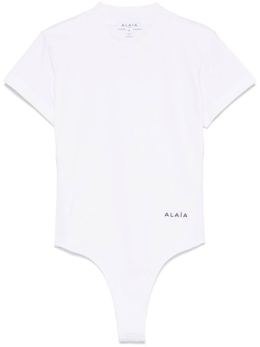 logo-embroidered bodysuit
