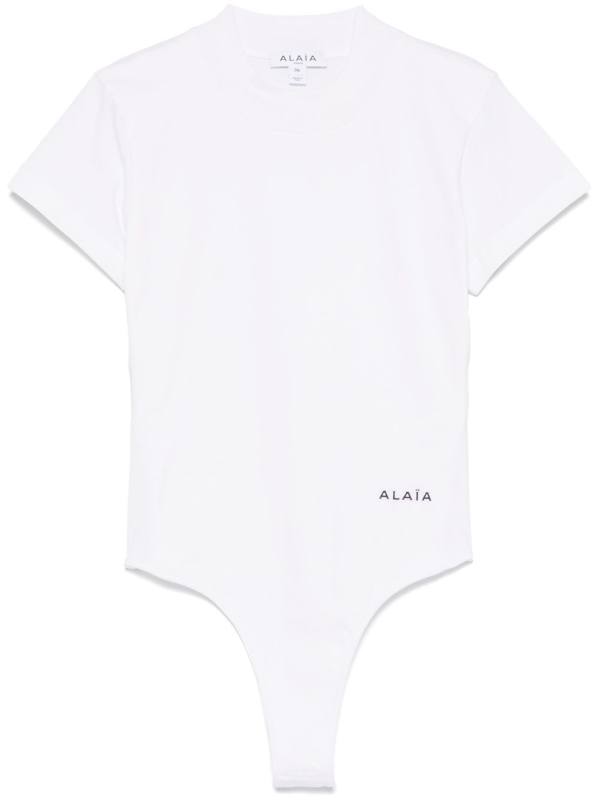 logo-embroidered bodysuit