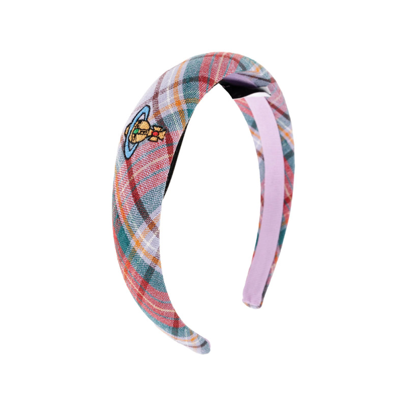 Vivienne Westwood Embroidered Plaid Headband