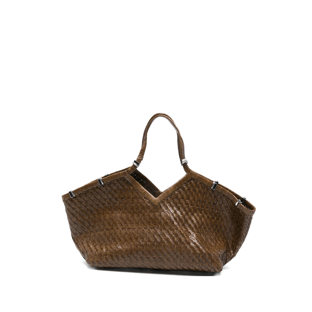 Benedetta Bruzziches Large Usha Hand-woven Tote Bag