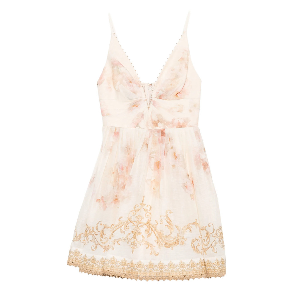 Zimmermann Hypnotic Trimmed Mini Dress