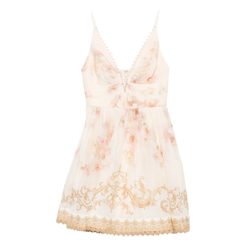 Zimmermann Hypnotic Trimmed Mini Dress