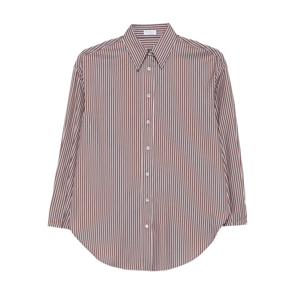 Brunello Cucinelli Striped Long-sleeve Shirt