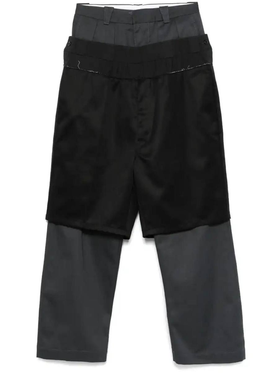 layered trousers
