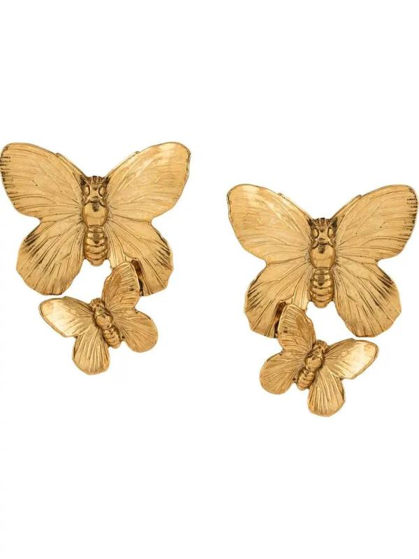 Peri butterfly-motif earrings