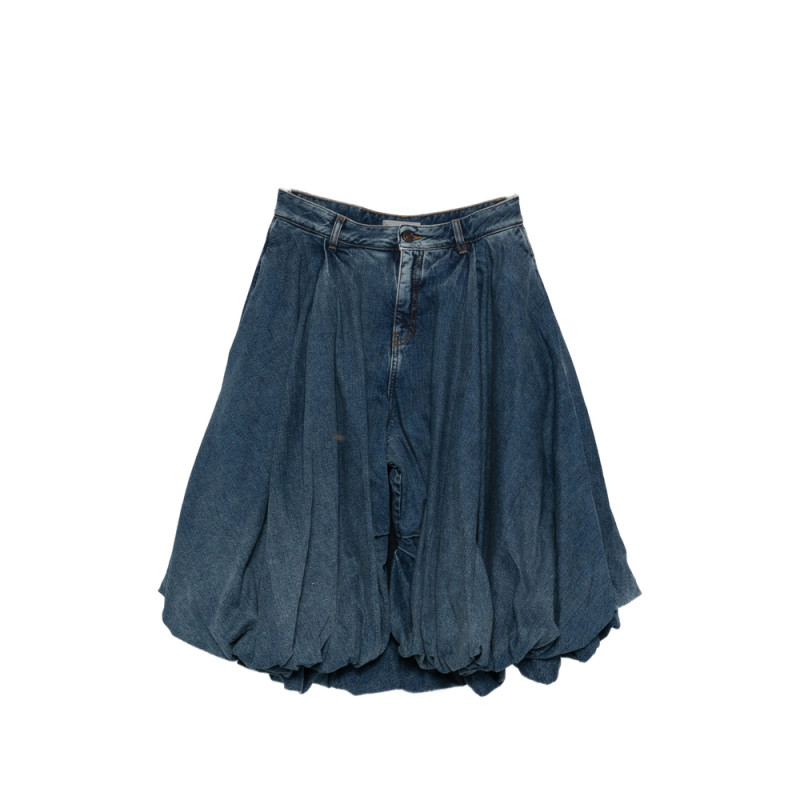 Balenciaga Balloon Denim Shorts