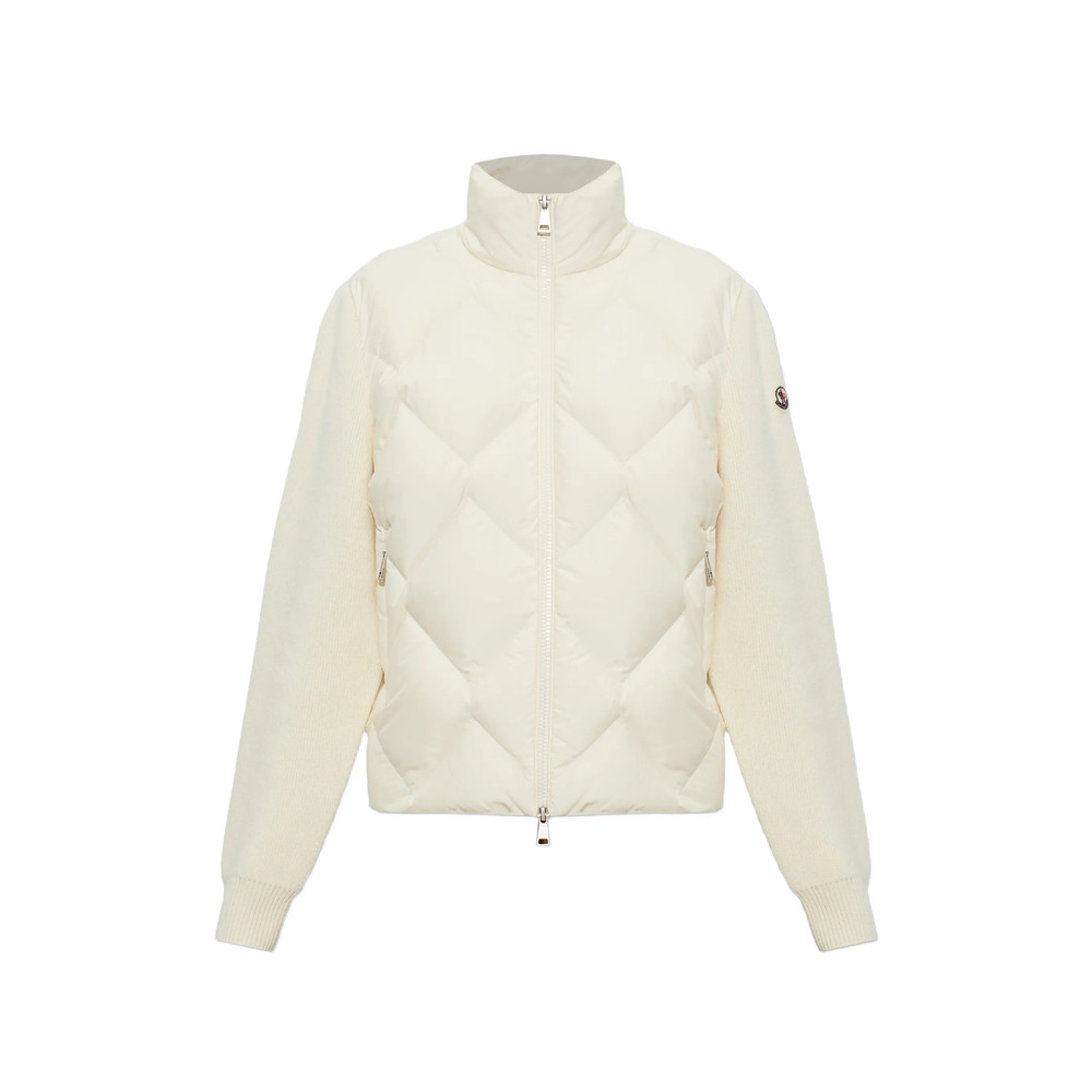 Moncler Cardigan With Quilted Front