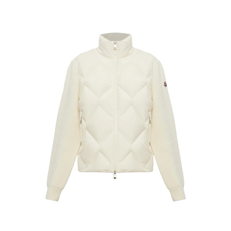 Moncler Cardigan With Quilted Front