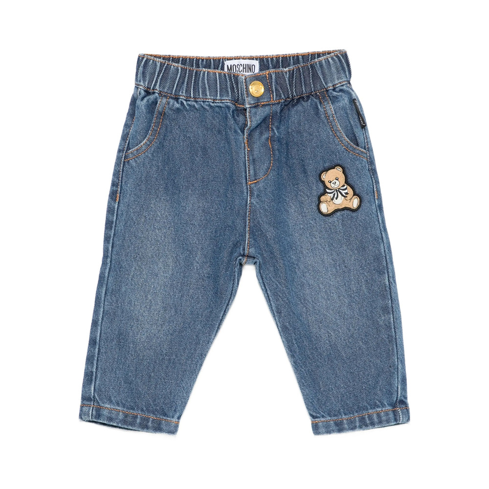 Moschino Teddy-patch Denim Trousers
