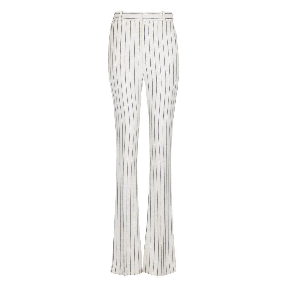 Balmain Pinstripe Flared-leg Trousers