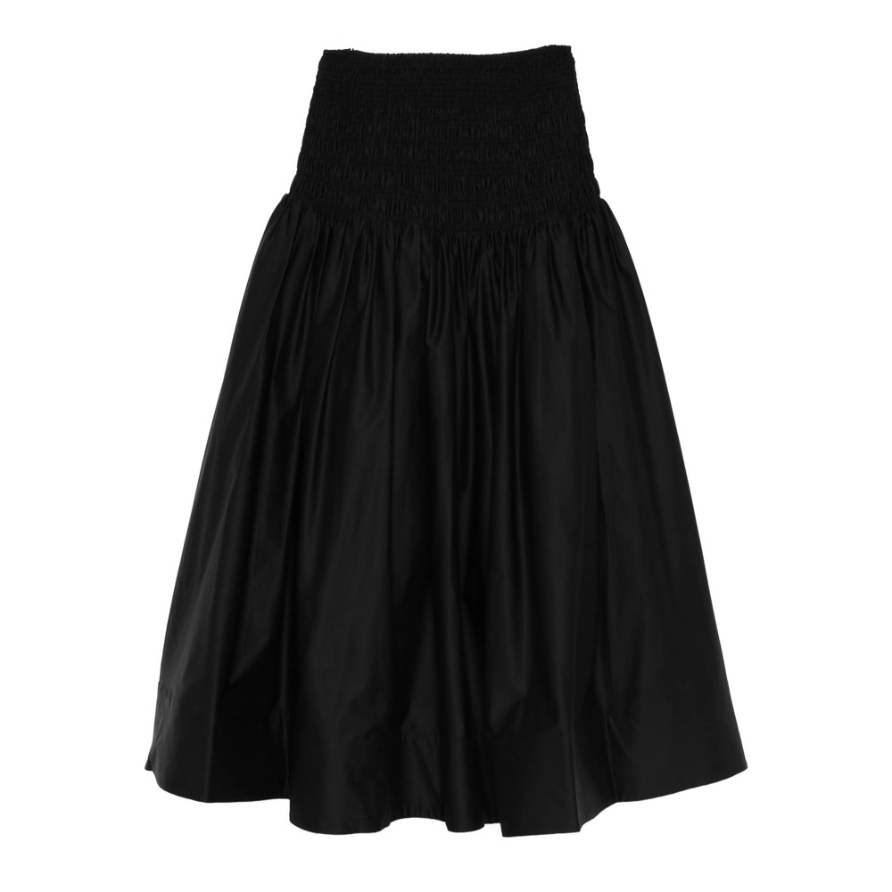 Self-portrait Shirred-panel Maxi Skirt