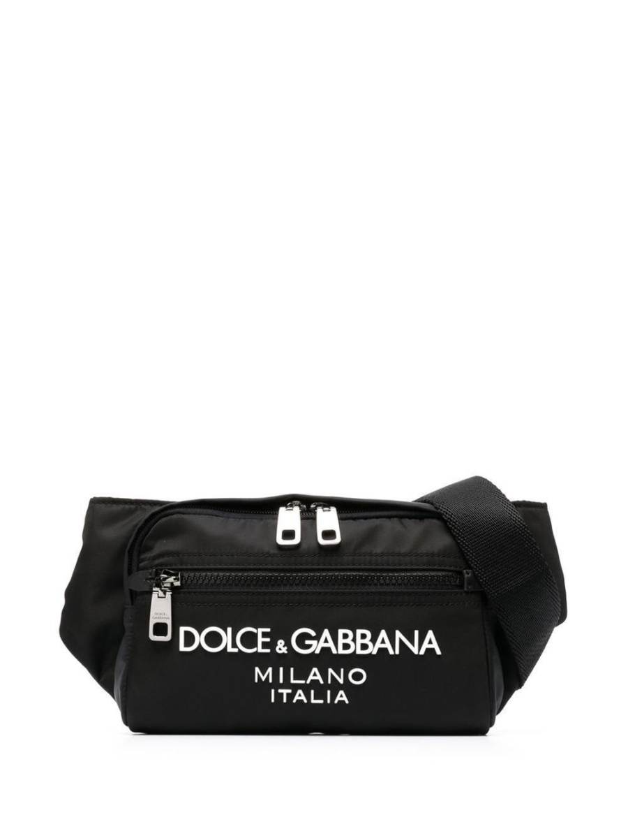 embossed-logo belt bag