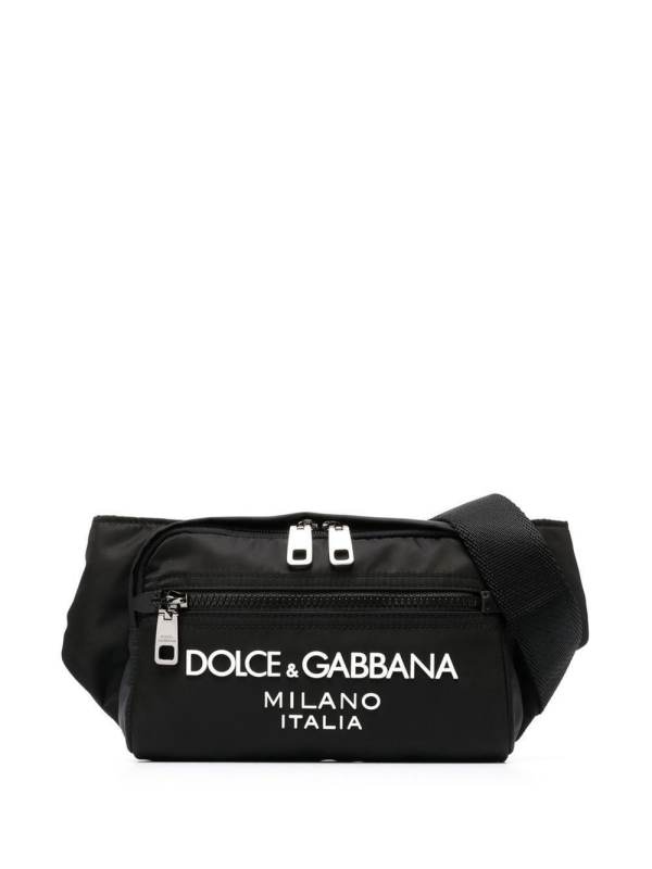 embossed-logo belt bag