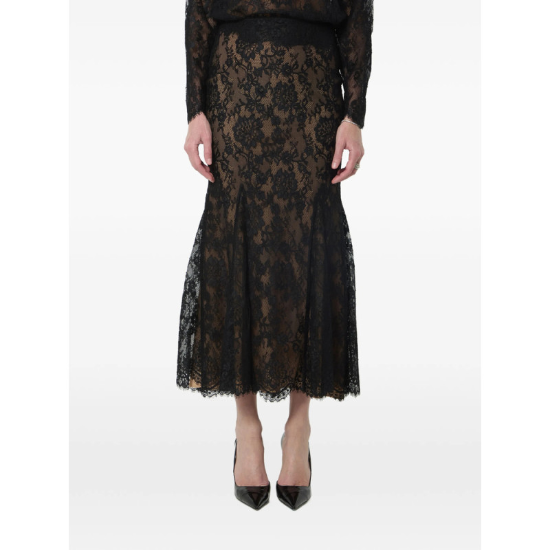 Self-portrait Laced Mermaid-style Midi Skirt