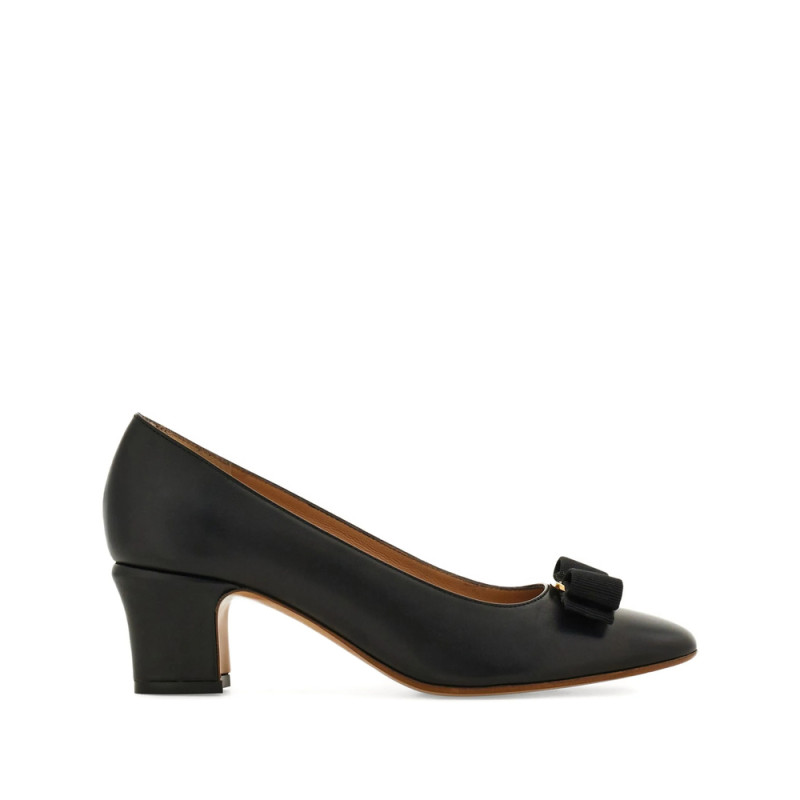 Ferragamo 50mm Vara Bow Block-heel Pumps