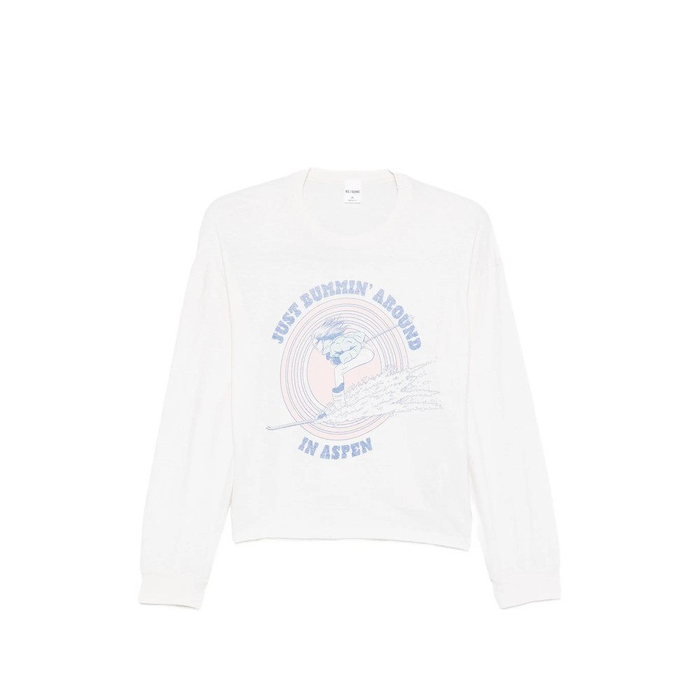 Re/done Boxy Boyfriend Long-sleeve T-shirt