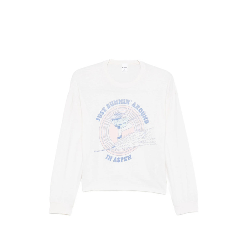 Re/done Boxy Boyfriend Long-sleeve T-shirt