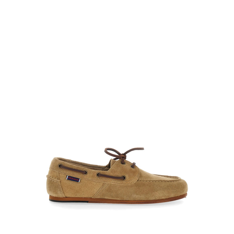 Sebago Beige Lace-up Loafers