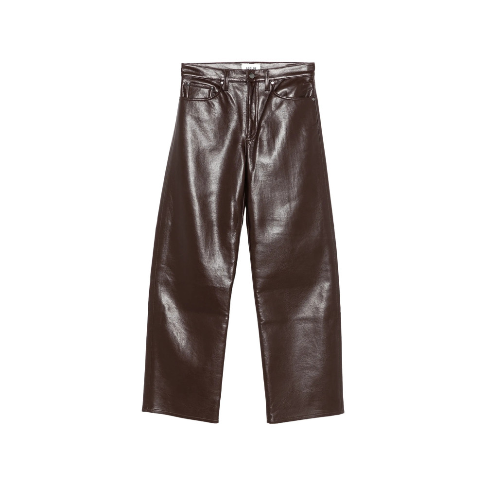 Agolde Coated Wide-leg Trousers