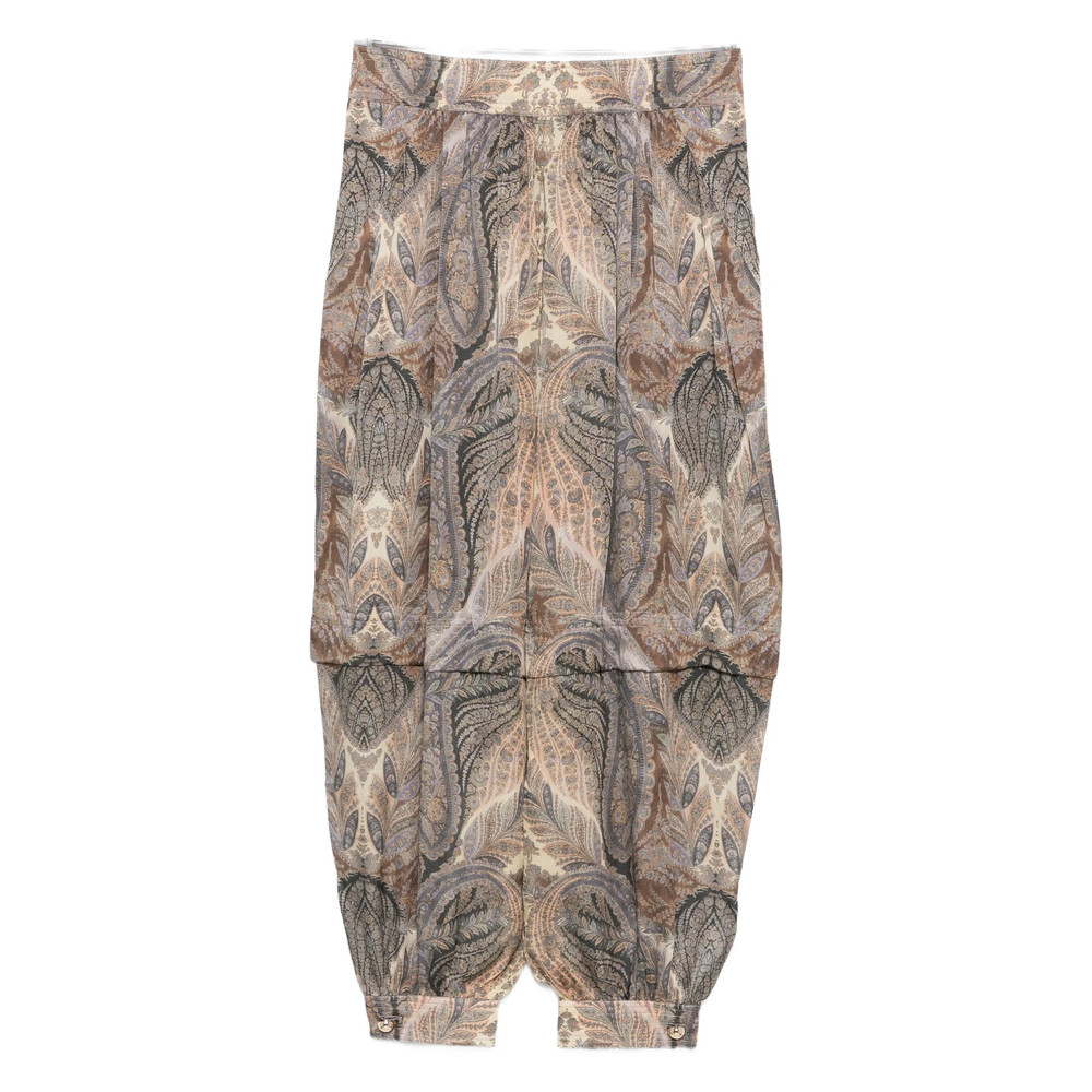 Zimmermann Paisley-print Pleated Trousers