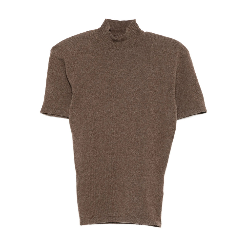 Jacquemus High-neck Short-sleeve Top