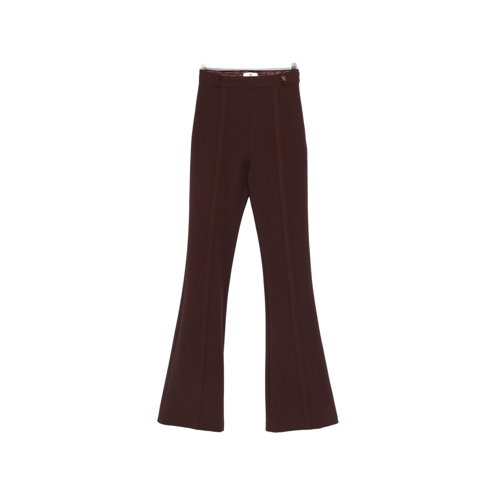 Elisabetta Franchi Crepe Flared Trousers