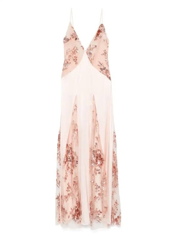 satin lace gown