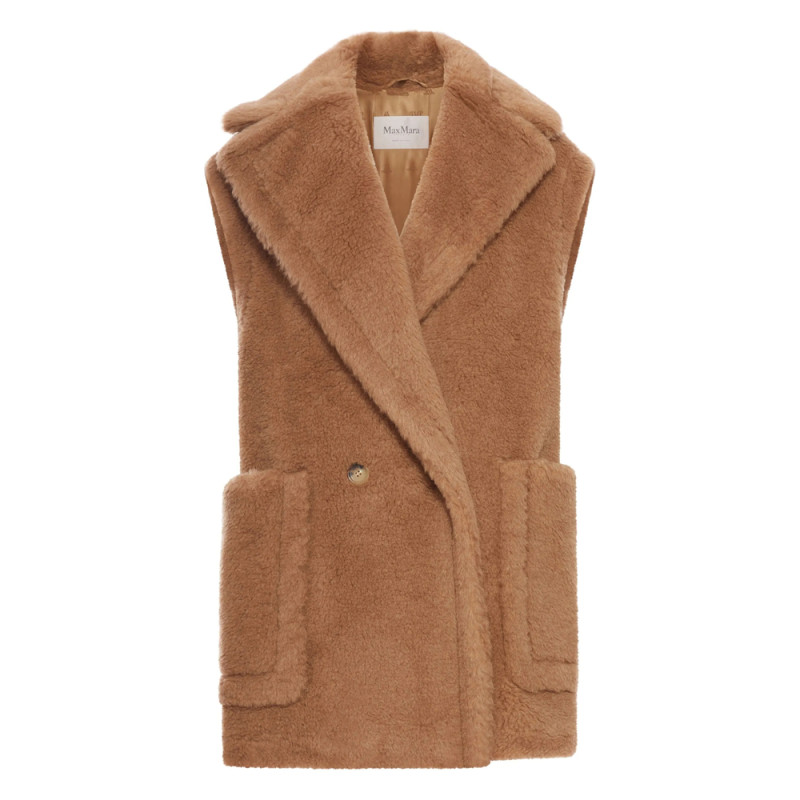 Max Mara Double-breasted Fur Gilet