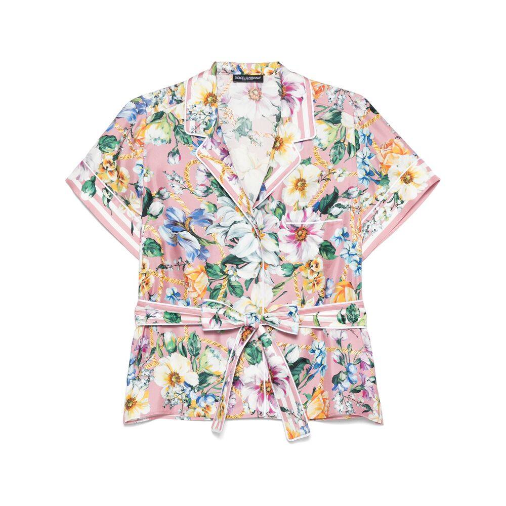 Dolce & Gabbana Floral-print Silk Shirt
