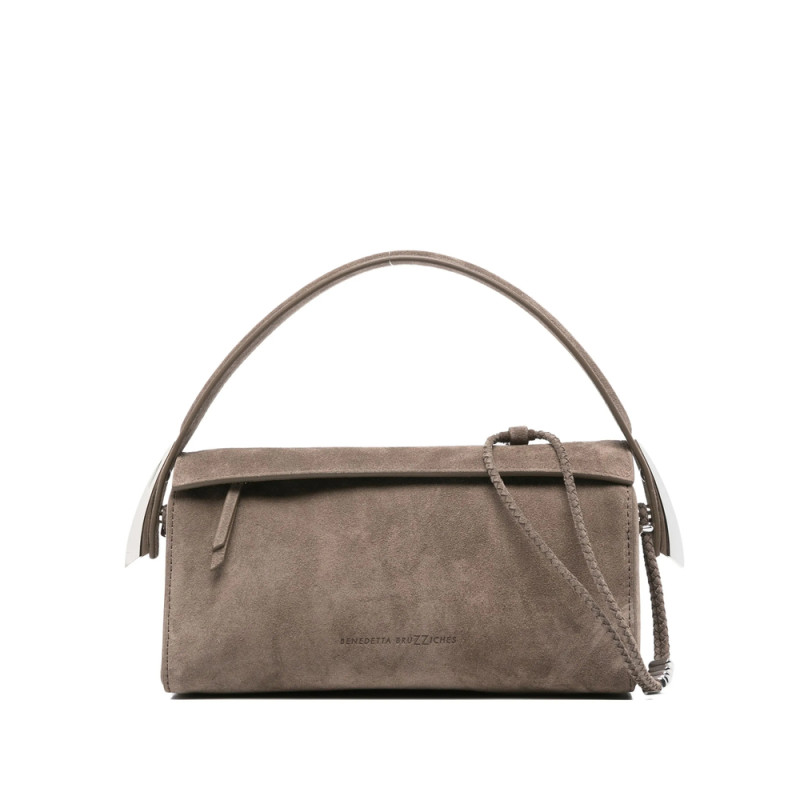 Benedetta Bruzziches Suede Satchel Bag