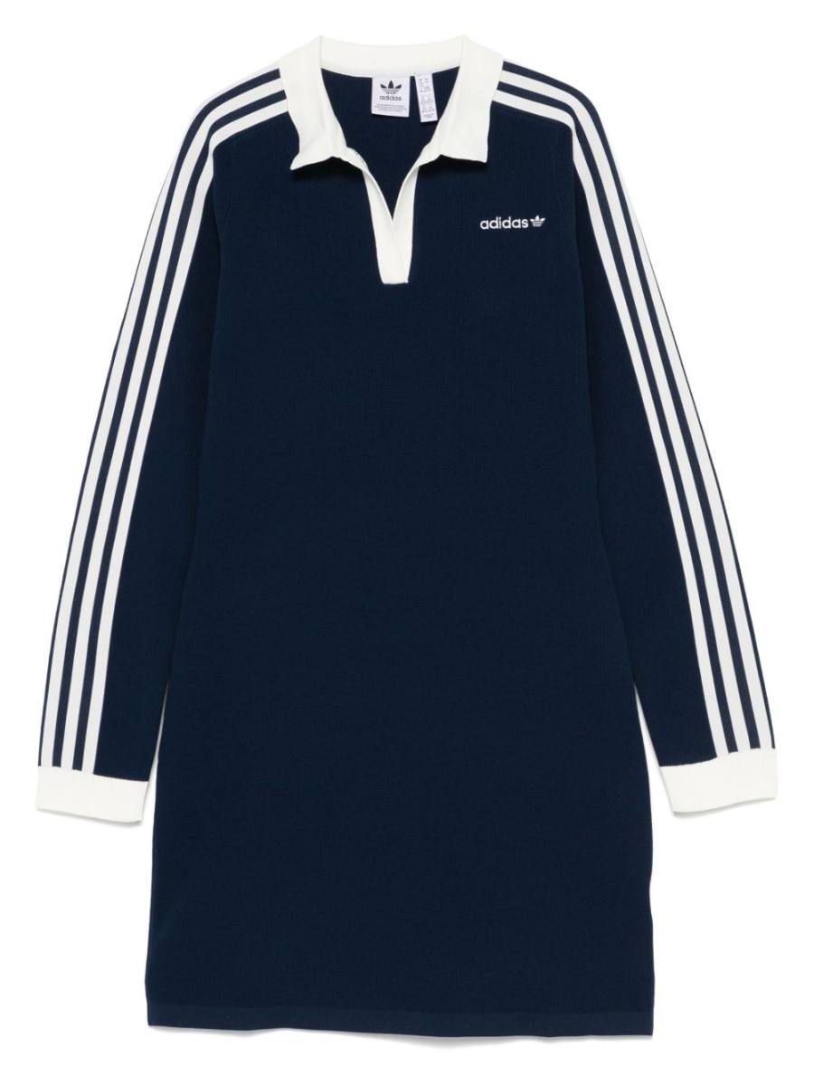knitted polo mini dress