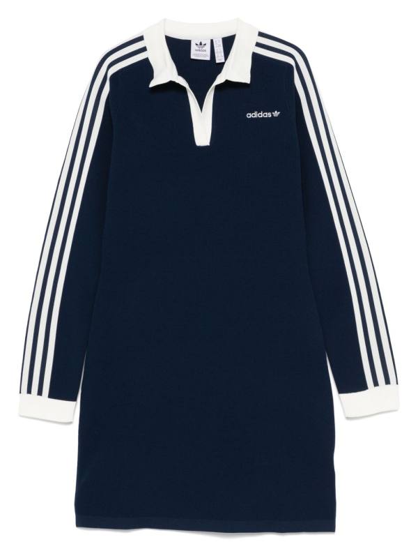 knitted polo mini dress